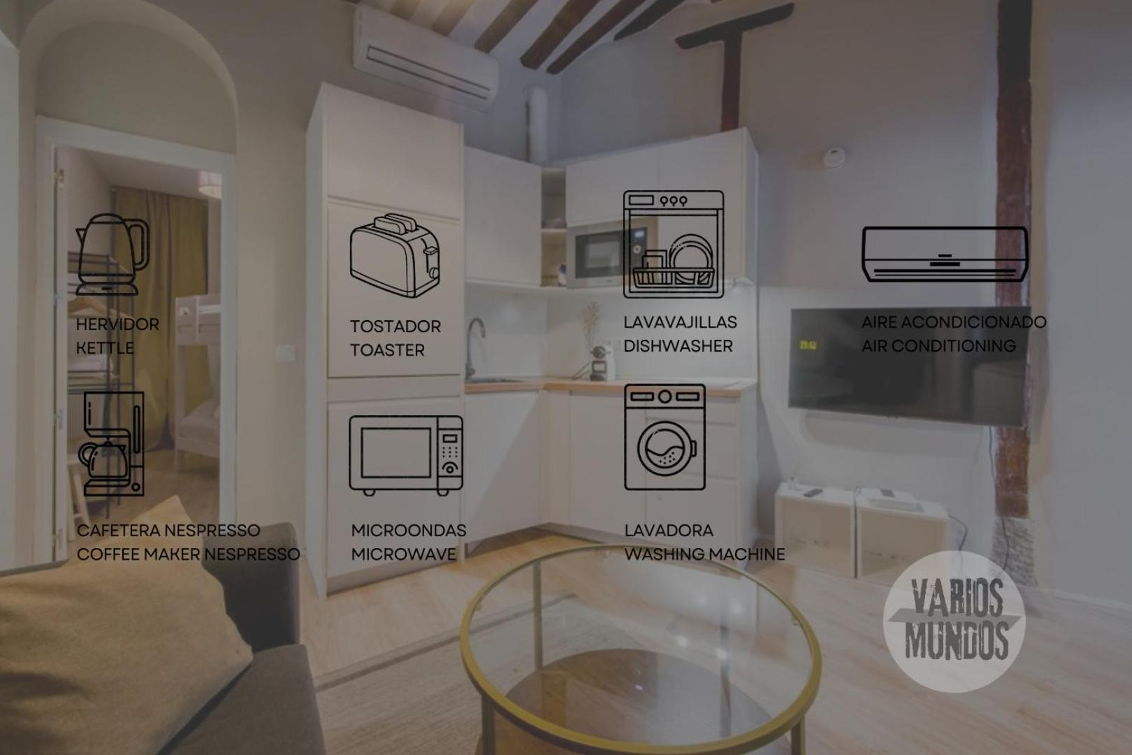 Centrico Apt 7Pax En Anton Martin-Centro E2 Madrid Exteriör bild